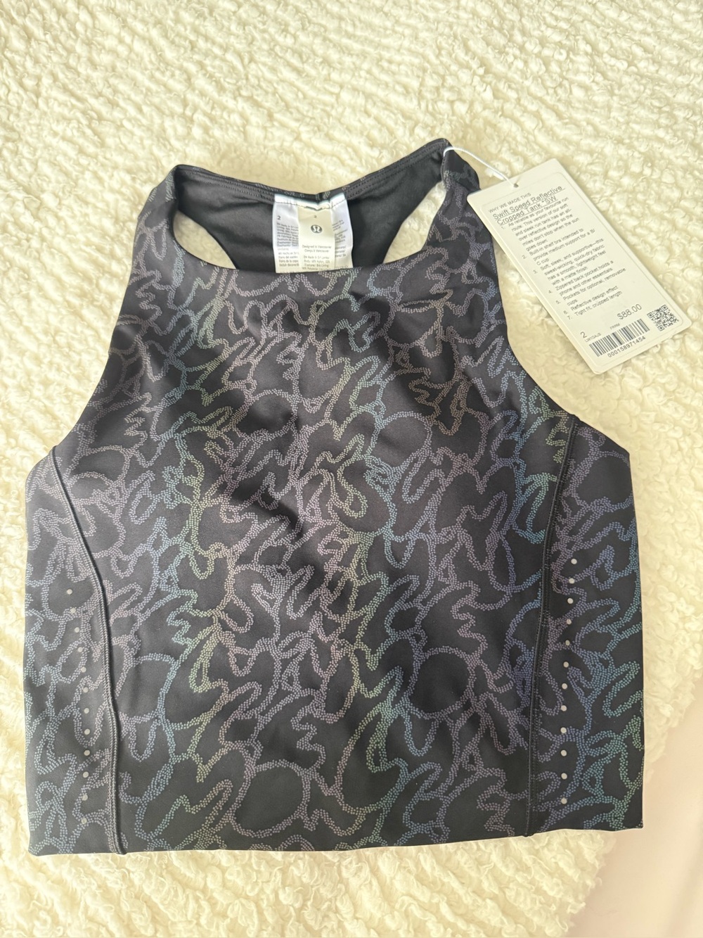 lululemon Seawheeze 2026 Swift Speed Reflective
Cropped Tank *SW Size 2